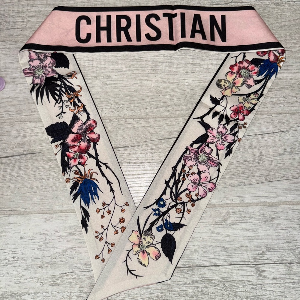 Floral Twilly for Bag or scarf